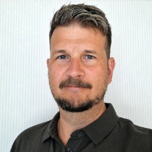 Porträtt av Andreas Åström, Internationell projektsamordnare på BK Tech Energy AB